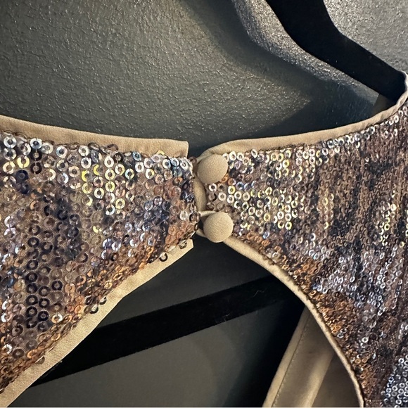 NWT Asos open back sequin snake print mini dress | size 8 - Picture 8 of 15